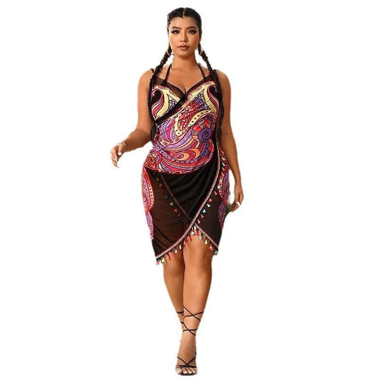European And American Hot Spring Seaside Butterfly Cloak Blouse - MANDOTOS INTERNATIONAL0