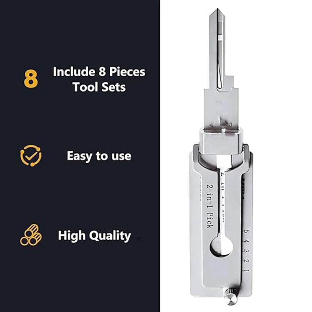 1-4pcs SS001 Key Decoder Tool Pickup Hand Tool Stainless Steel Precision Tool O-ring Pickup Kit Maintenance Repair Kit - MANDOTOS INTERNATIONAL