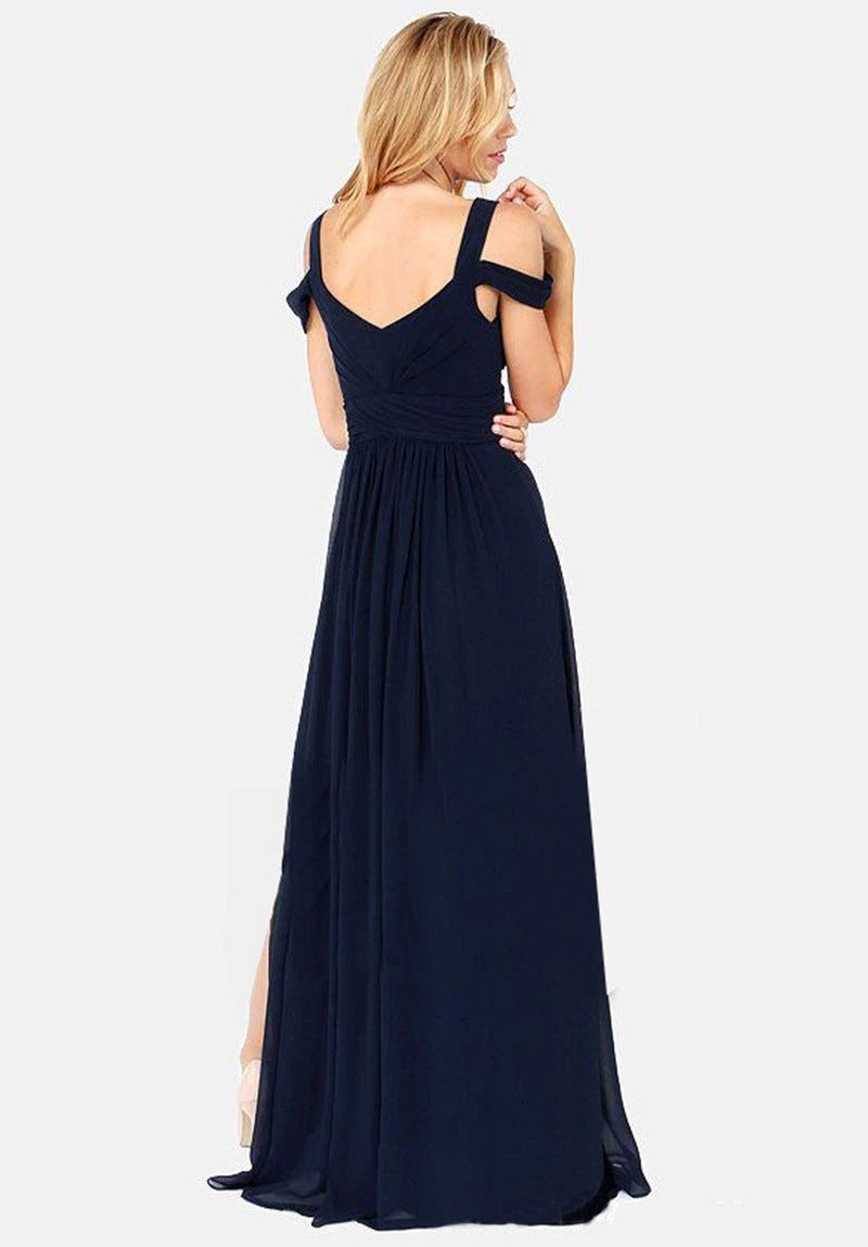 Long Floor Length Elegant Greek Style Pleated Dress MANDOTOS