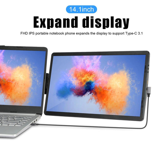12 Inch Laptop Dual Monitor 1920*1080 HD IPS LCD Dual Monitor Screen Extender Laptops For Macbook Huawei - MANDOTOS