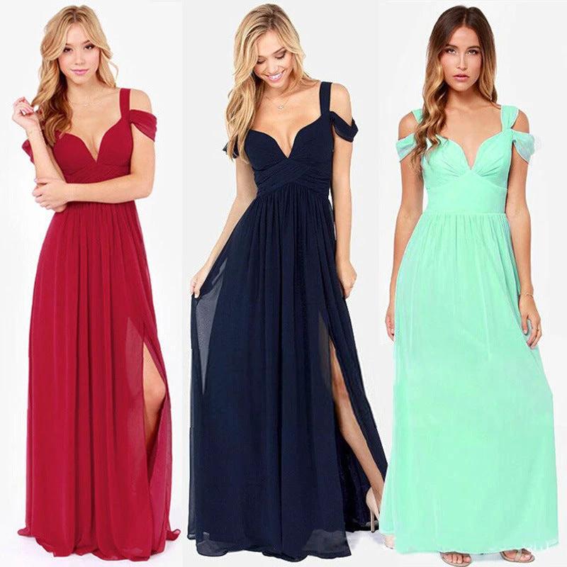 Long Floor Length Elegant Greek Style Pleated Dress MANDOTOS