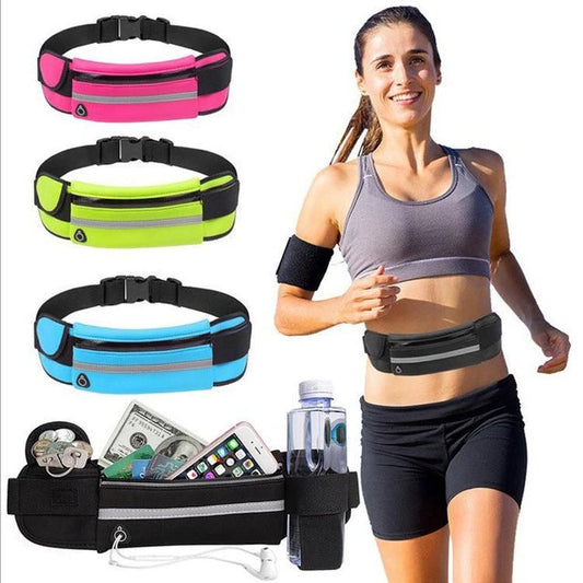 Fitness Waist Bag With Pocket Slim Running Jogging Belt Fanny Pack Bag For Hiking Cycling Workout Sports Gym Mandotos