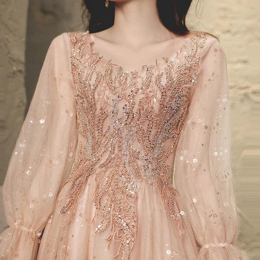 Fairy Temperament Princess Pink Dress - MANDOTOS INTERNATIONAL0