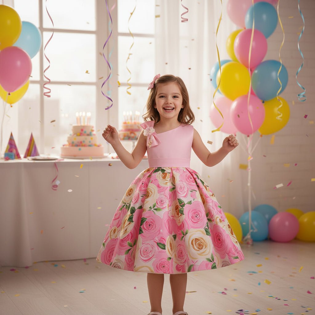 Girls' Dresses Girls' Princess Dresses Digital Print Children's Dresses MANDOTOS