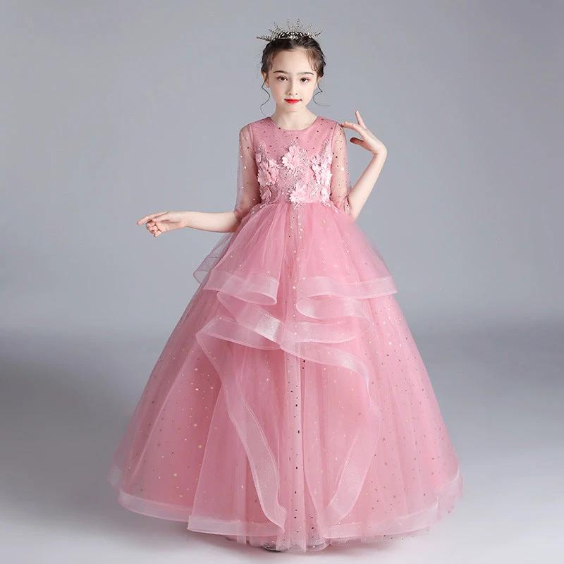 Children Dress Princess Dress Girl Girl Host Evening Dress - MANDOTOS INTERNATIONAL0