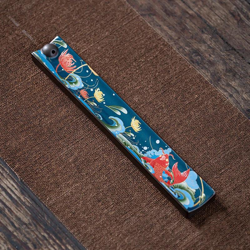 Mandotos Enamel Wire Incense Burner Ceramic Cloisonne Ornament For Tea Ceremony Ambience Home Decor MANDOTOS