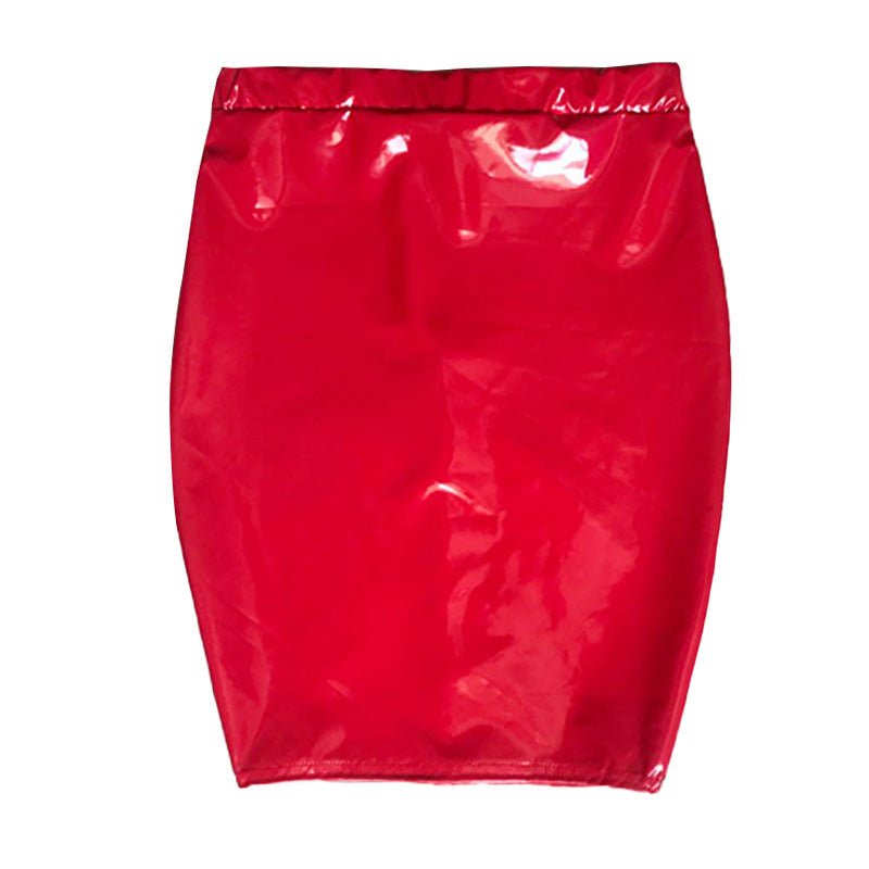 European And American Slim Women's Skirt Tight - fitting Glossy Stretch Skirt - MANDOTOS INTERNATIONAL0