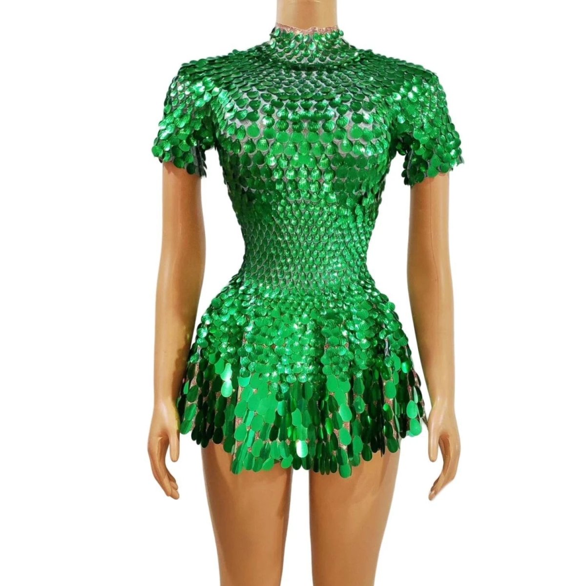 Women's Fashionable Sequins Dazzling Daily Trend Party Zipper Gorgeous Skirt MANDOTOS