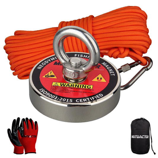 180KG 300KG 500KG Fishing Magnet Label Design Salvage Magnet World Large Neodymium N52 Magnets Search 10M Rope - MANDOTOS