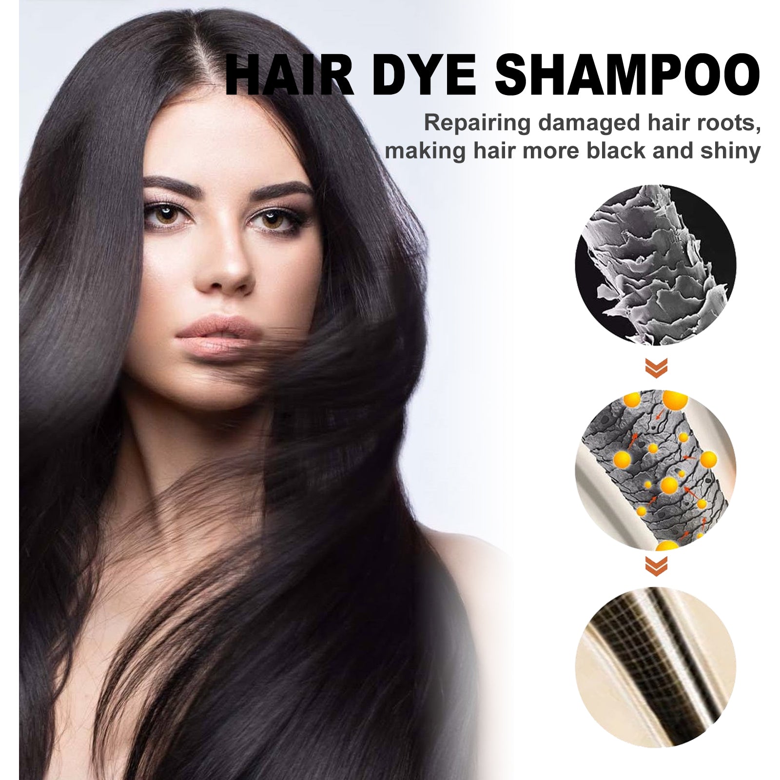 Polygonum Multiflorum Essence Black Hair Shampoo - MANDOTOS