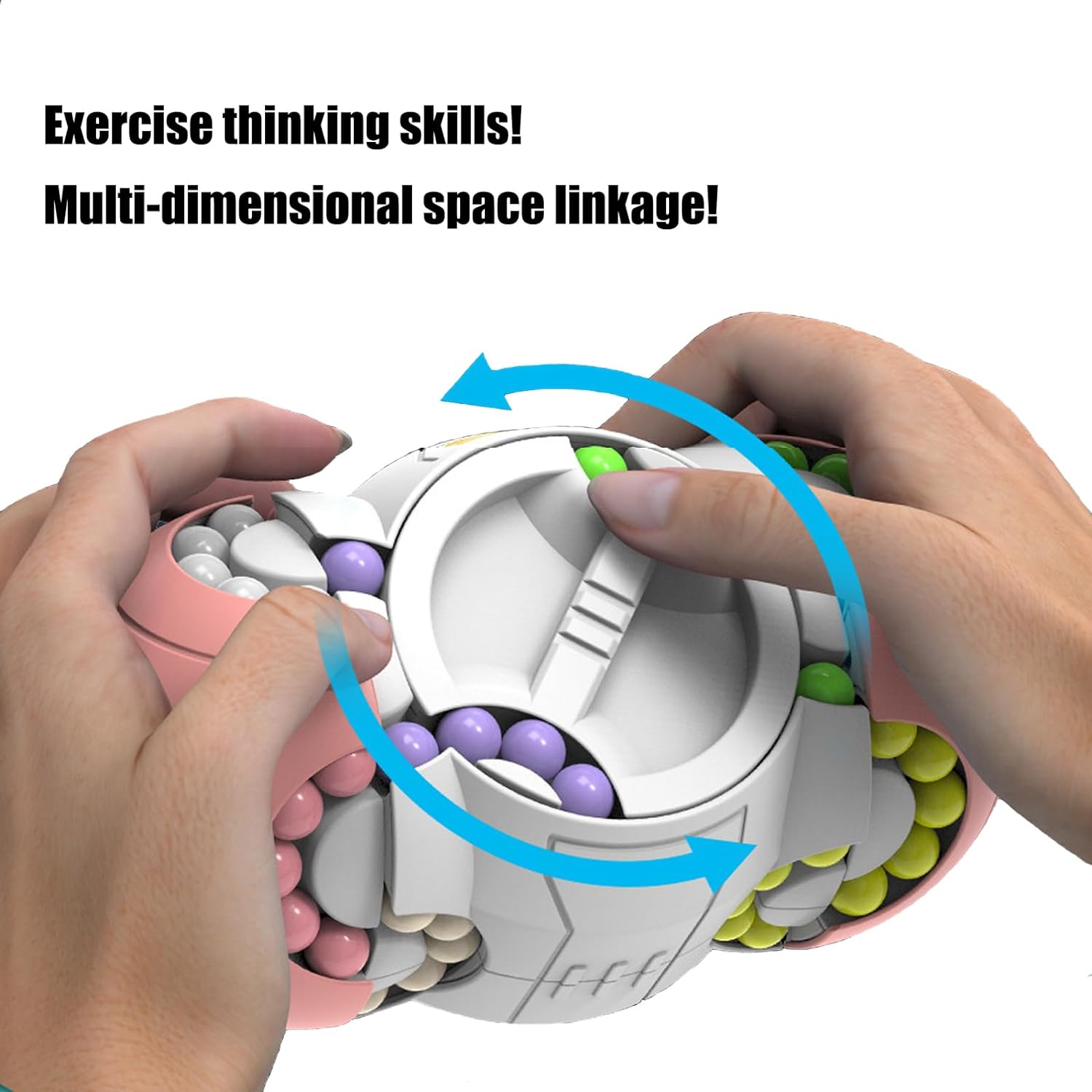 Three-Dimensional Magic Bean Fingertip Cube Puzzle Toy - MANDOTOS