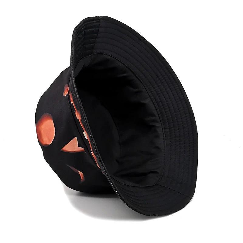 Halloween Pumpkin Fisherman Hat - Creative Cartoon Grimace Print - MANDOTOS