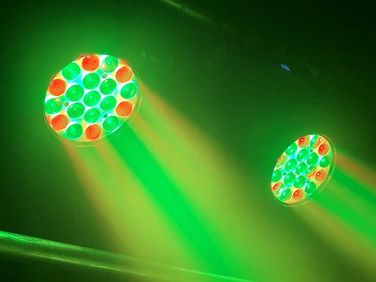 19x15W RGBW 4in1 Beam Wash Zoom Circle Control LED Moving Head Light Professional Machine DMX512 DJ Bar Stage Lights Effect - MANDOTOS