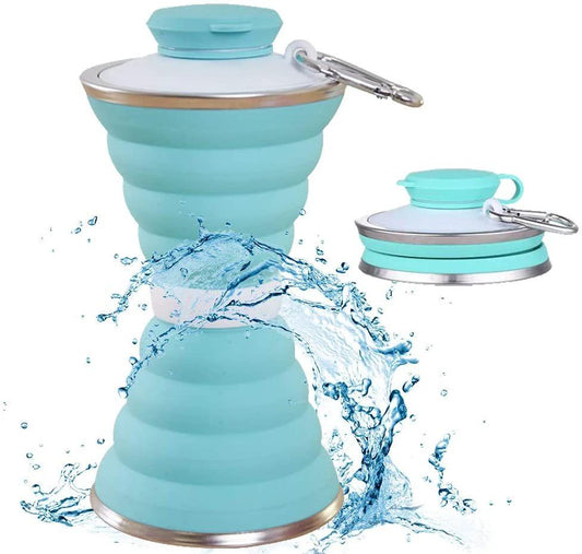 500ML Foldable Silicone Water Bottle: Ultimate Travel Companion! - MANDOTOS