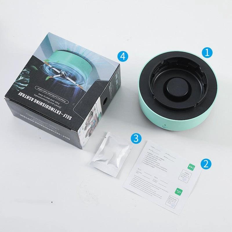 Smoke Removal Air Purification Ashtray Anion Purification Practical Automatic Purifier Ashtray Portable Gadgets For Car Ashtray MANDOTOS