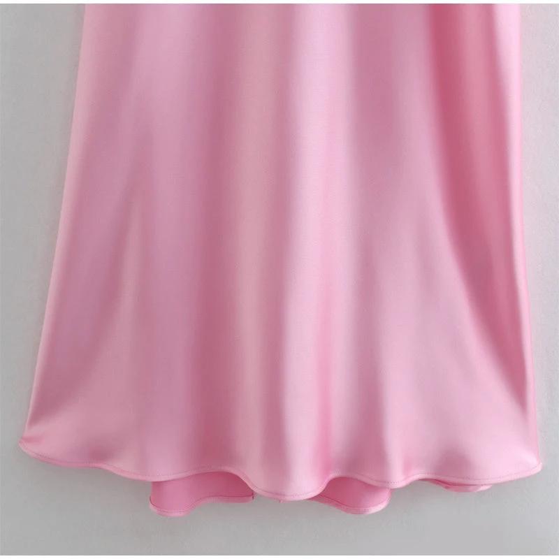 Women Camis Satin Long Dresses Elegant Sleeveless Slip Holiday Party Dresses Sexy Casual Backless Summer Dresses MANDOTOS