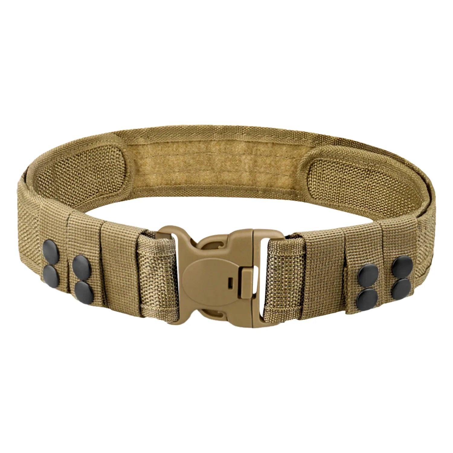 1pc Quick Release Tactical Belt for Men Fashion Style Combat Belt for Outdoor Activities and Fishing - MANDOTOS