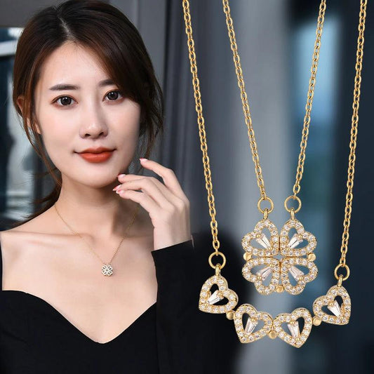 Variety Four-leaf Clover Non-fading Light Luxury Titanium Steel Necklace - MANDOTOS