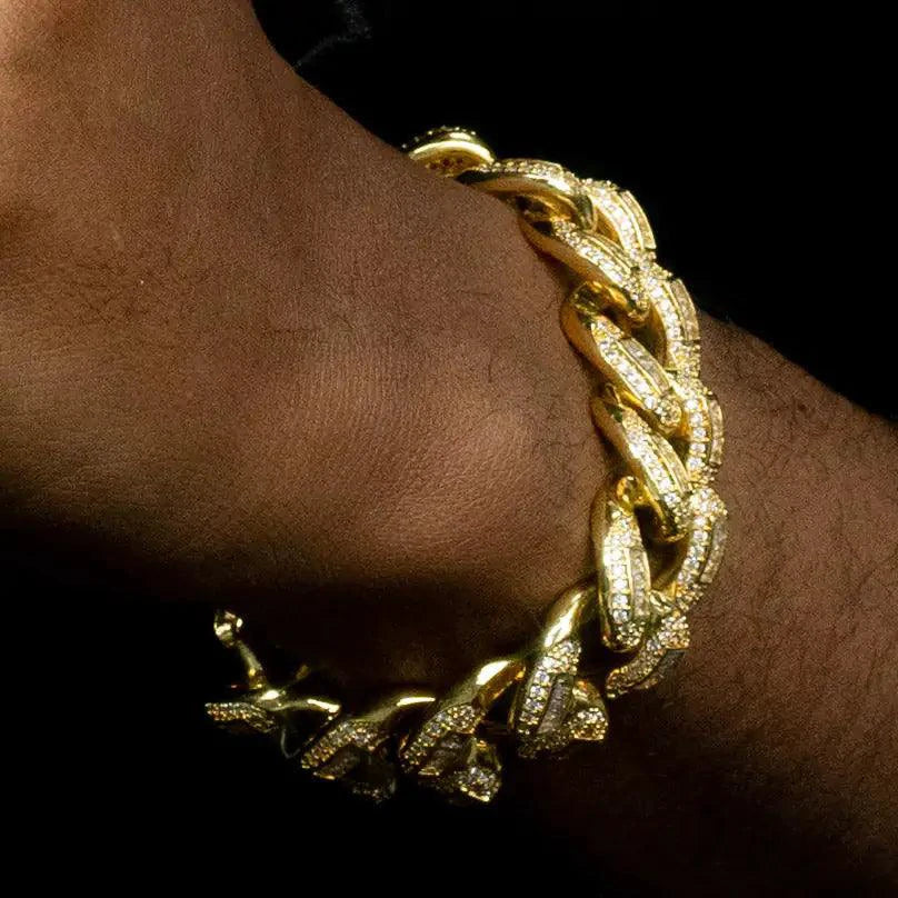 20mm Luxury Gold Cuban Bracelet - MANDOTOS