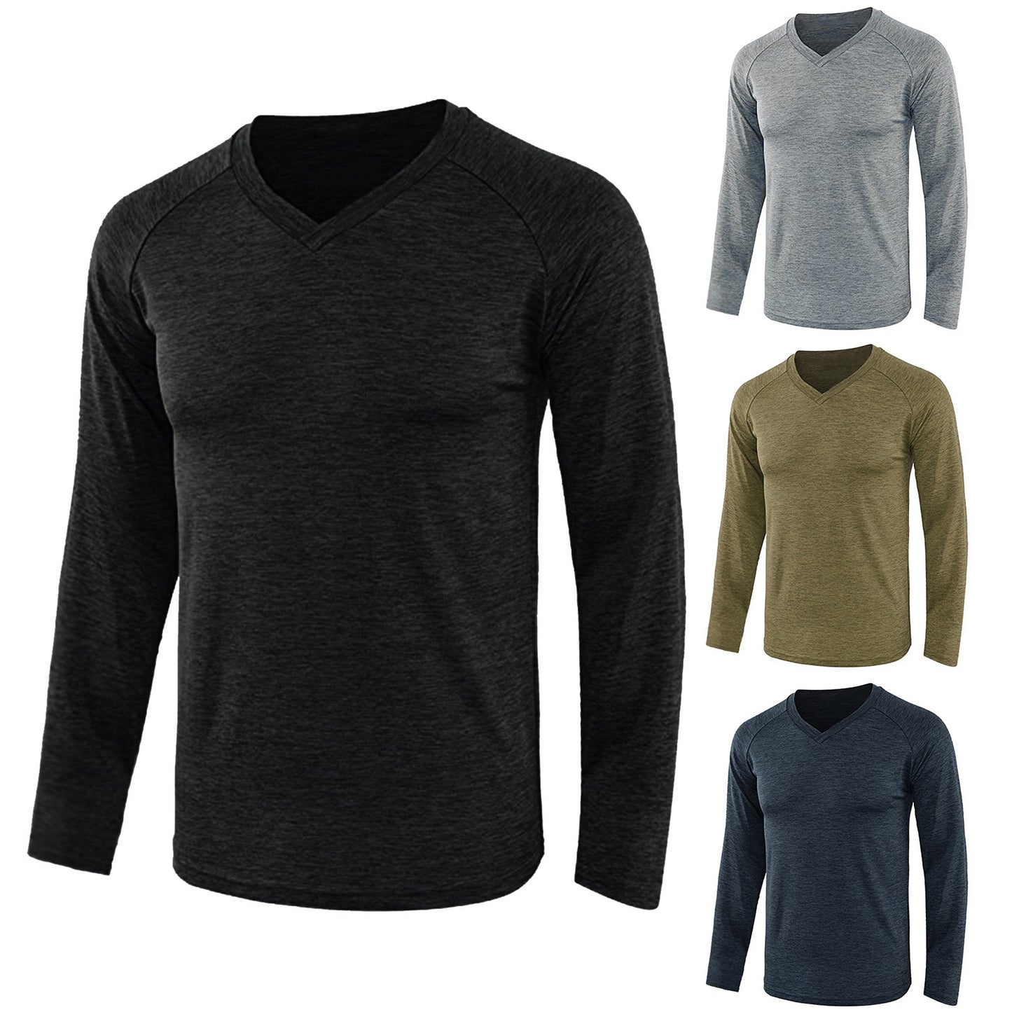Men's Essential Long Sleeve Raglan Tee
