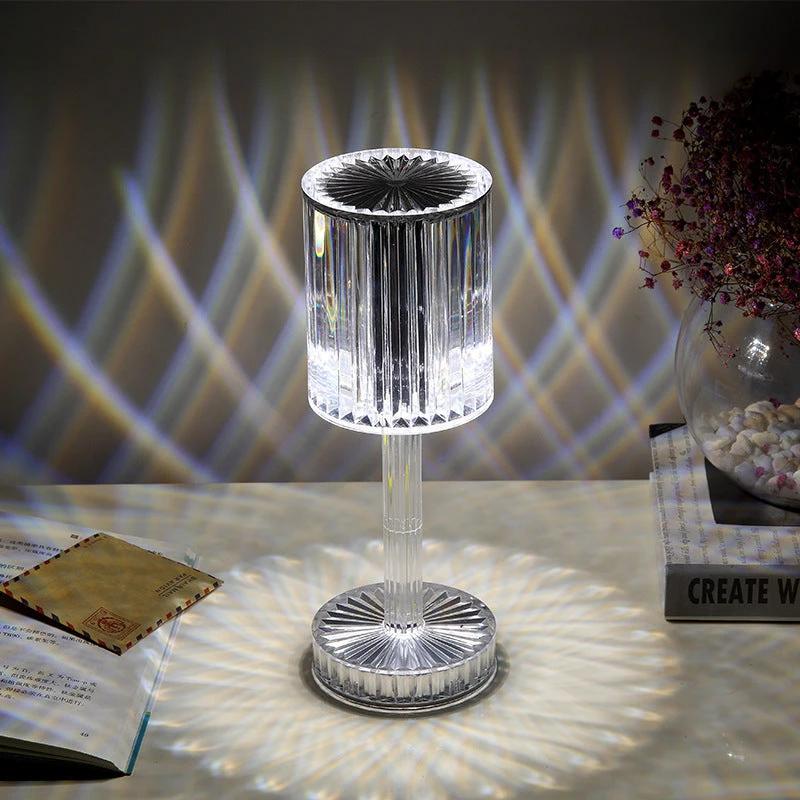 New Crystal Table Lamp Hotel Decoration Diamond Romantic Warm Led For Home Decor Romantic Gift Night Light MANDOTOS