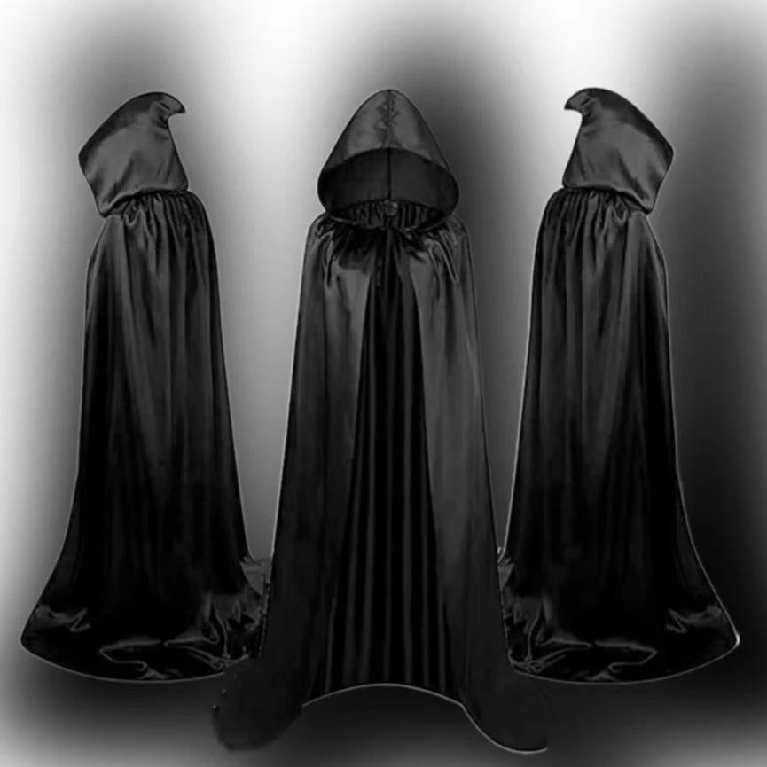 Halloween Wizard Cloak - Children's Hooded Cape Costume - MANDOTOS
