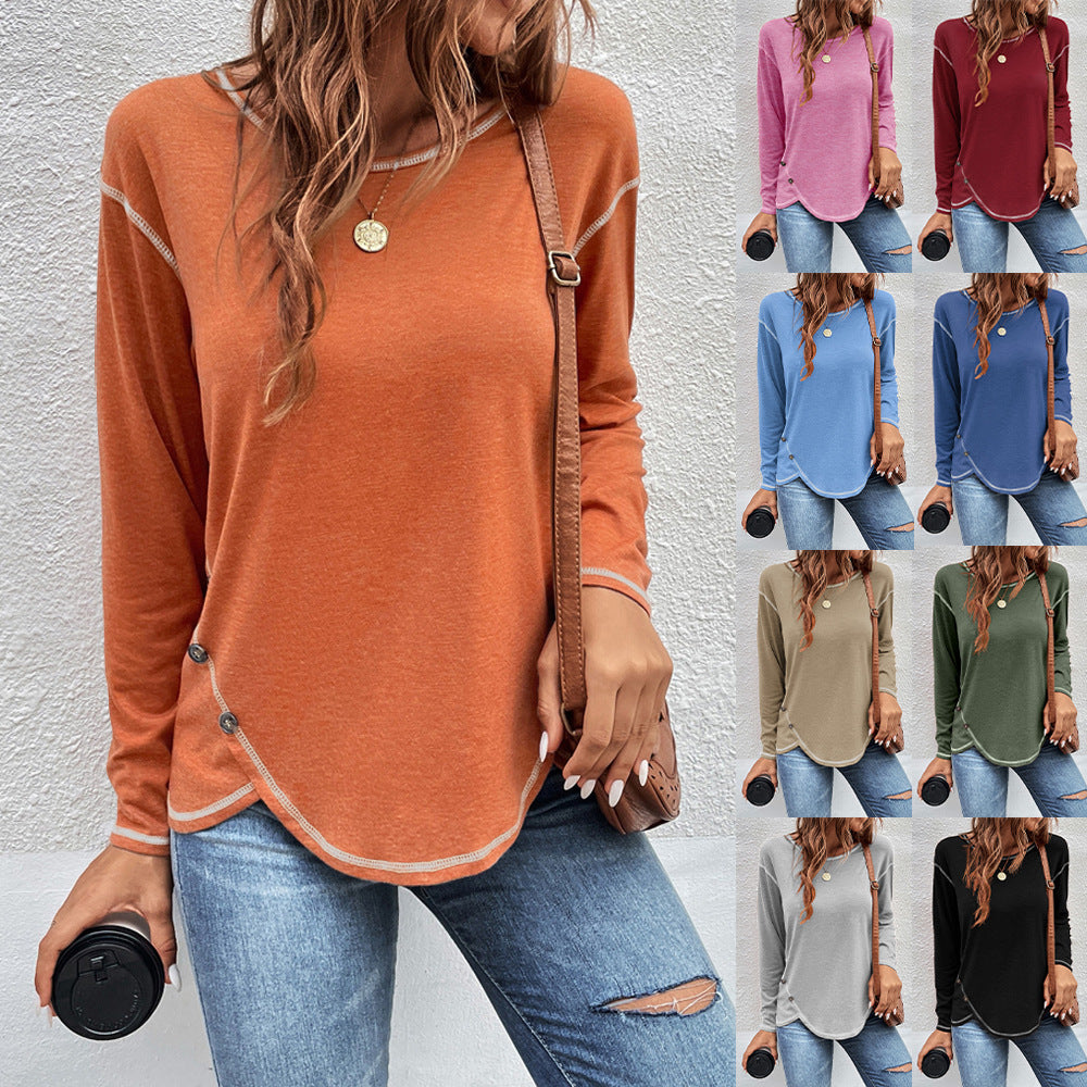 Chic Edge Women's Button T-shirt