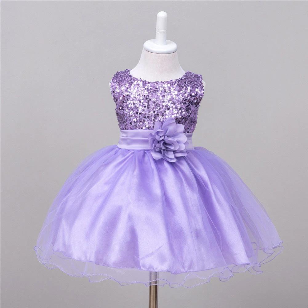 Baby Sequin Dress Flower Girl Wedding Princess Dress MANDOTOS