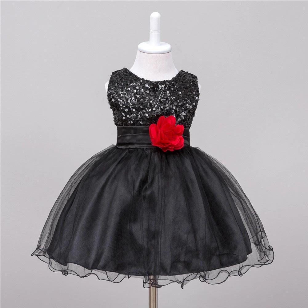 Baby Sequin Dress Flower Girl Wedding Princess Dress MANDOTOS