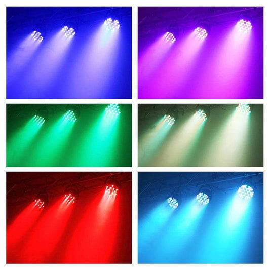 36 LED Stage Flat Par Lighting Effect DJ Disco Party Christmas Bar Club Wedding Show Lights Voice-activated Colorful Light - MANDOTOS