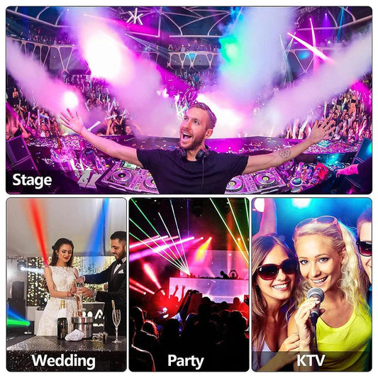 36 LED Stage Flat Par Lighting Effect DJ Disco Party Christmas Bar Club Wedding Show Lights Voice-activated Colorful Light - MANDOTOS