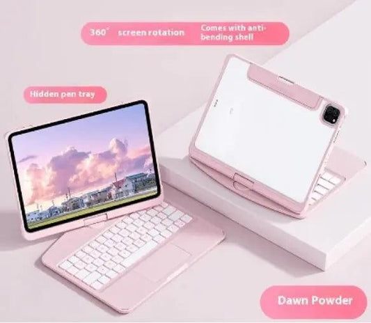 360° Swivel Keyboard Clear Case - MANDOTOS