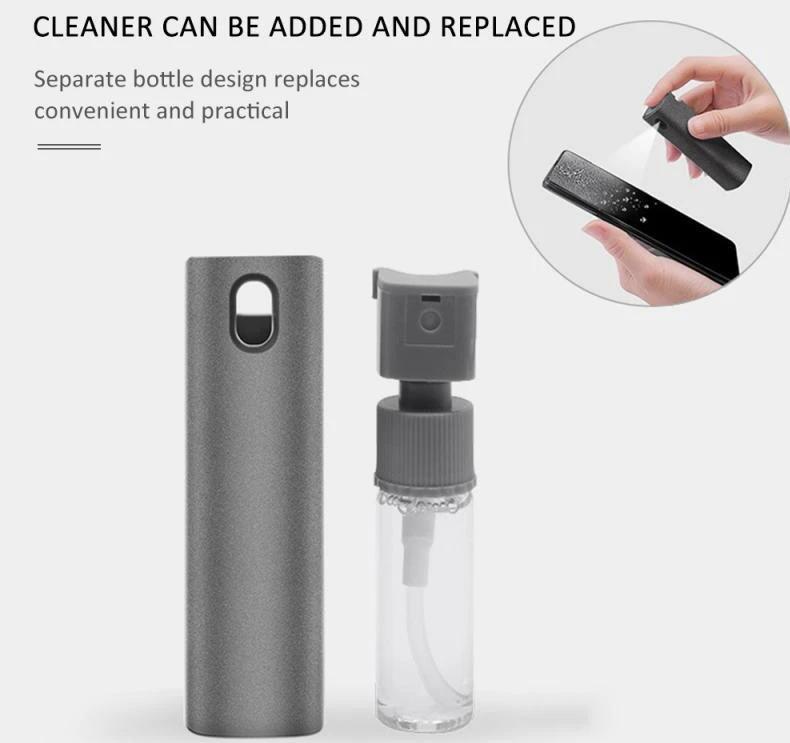2 In 1 Phone Computer Screen Cleaner Kit For Screen Dust Removal Microfiber Cloth Set MANDOTOS