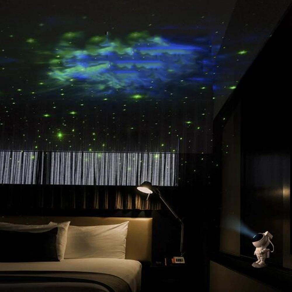Creative Astronaut Galaxy Starry Sky Projector Nightlight USB Atmospher Bedroom Table Lamp MANDOTOS