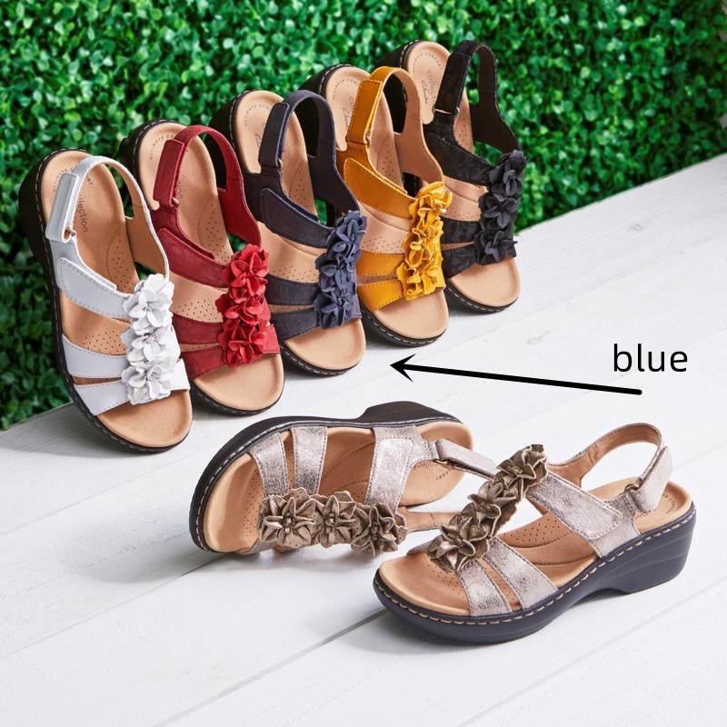 Hollow Wedge Heel Fish Mouth Casual Sandals, Ancient Energy, women's size 43, assorted colors