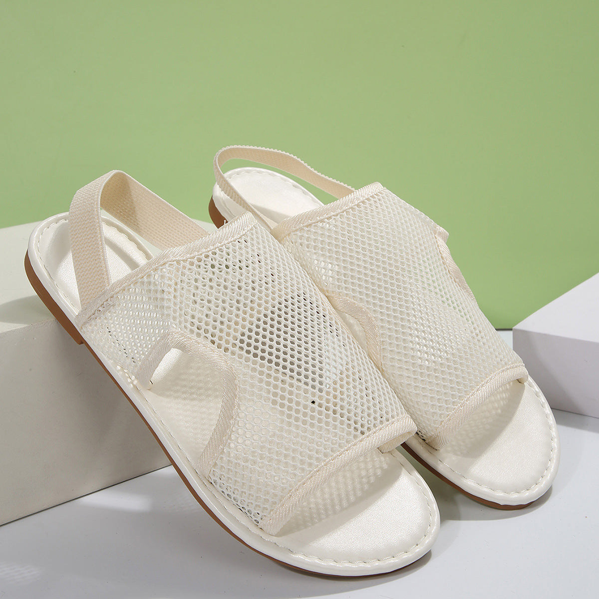 New Mesh Sandals Summer Casual Breathable Flat Shoes For Women Men Beach Shoes - MANDOTOS