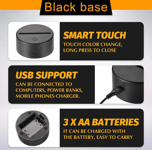 3D LED RGB Gamer Light - MANDOTOS