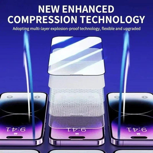 3Pcs Oleophobic Coating Dust Free Easy Installation Screen Protector for IPhone 13 11 12 14 15 Pro Max Mini XR 16 15 Plus Glass - MANDOTOS