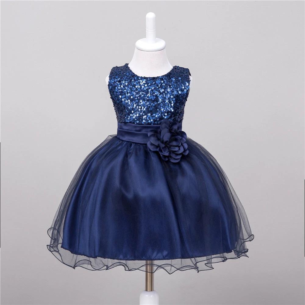 Baby Sequin Dress Flower Girl Wedding Princess Dress MANDOTOS