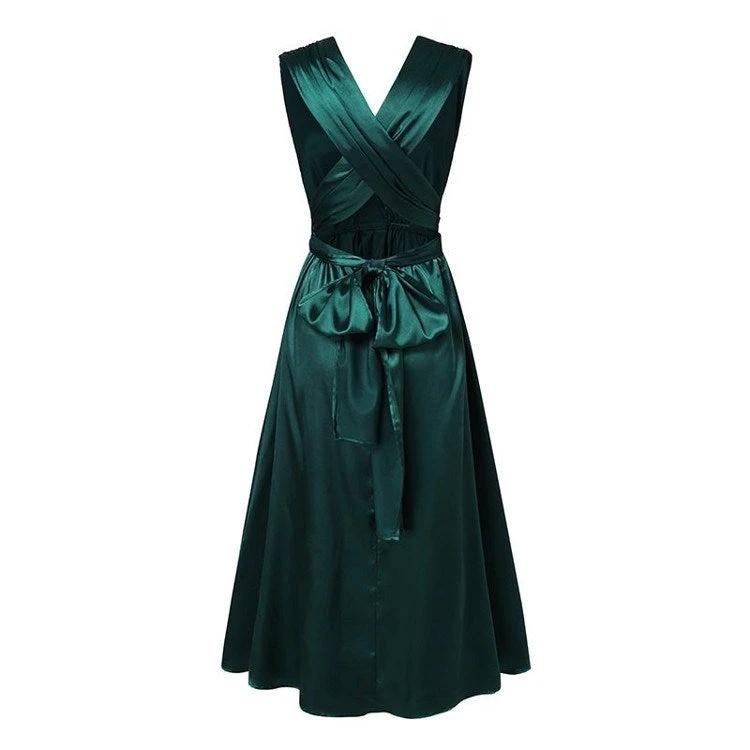 Wrap Hips Women Dresses Long Sleeve Female Robe Bodycon Neck MANDOTOS
