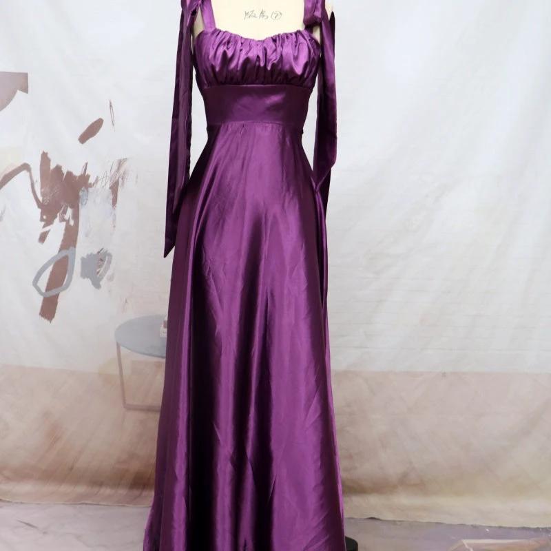 Fashion Dress Sleeveless Camisole Gown Evening Bridesmaid Dress Women MANDOTOS
