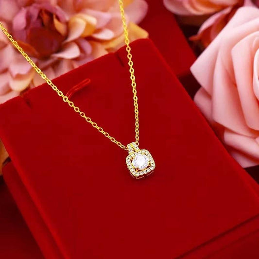 Fashion Jewelry Set - Zircon Gem Necklace Earring Ring - MANDOTOS