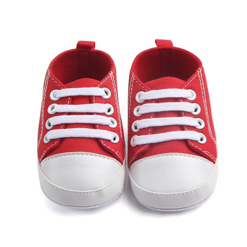 Canvas Classic Sports Sneakers Baby Boys Girls First Walkers Shoes Infant Toddler Soft Sole Anti - slip Baby Shoes - MANDOTOS INTERNATIONAL0
