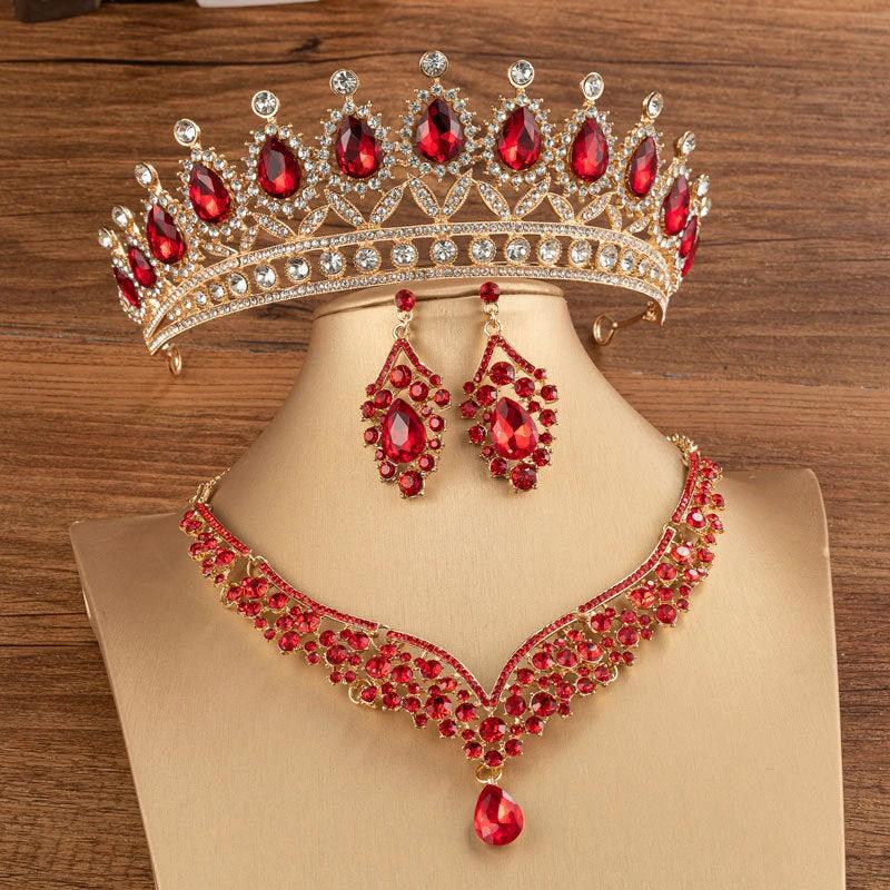 Bridal Crown Wedding Alloy Diamond Crown Fashion Elegant Headdress MANDOTOS