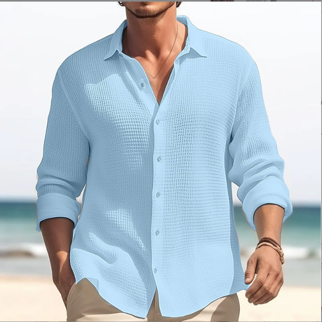 Plus Size Men's Casual Lapel Shirt