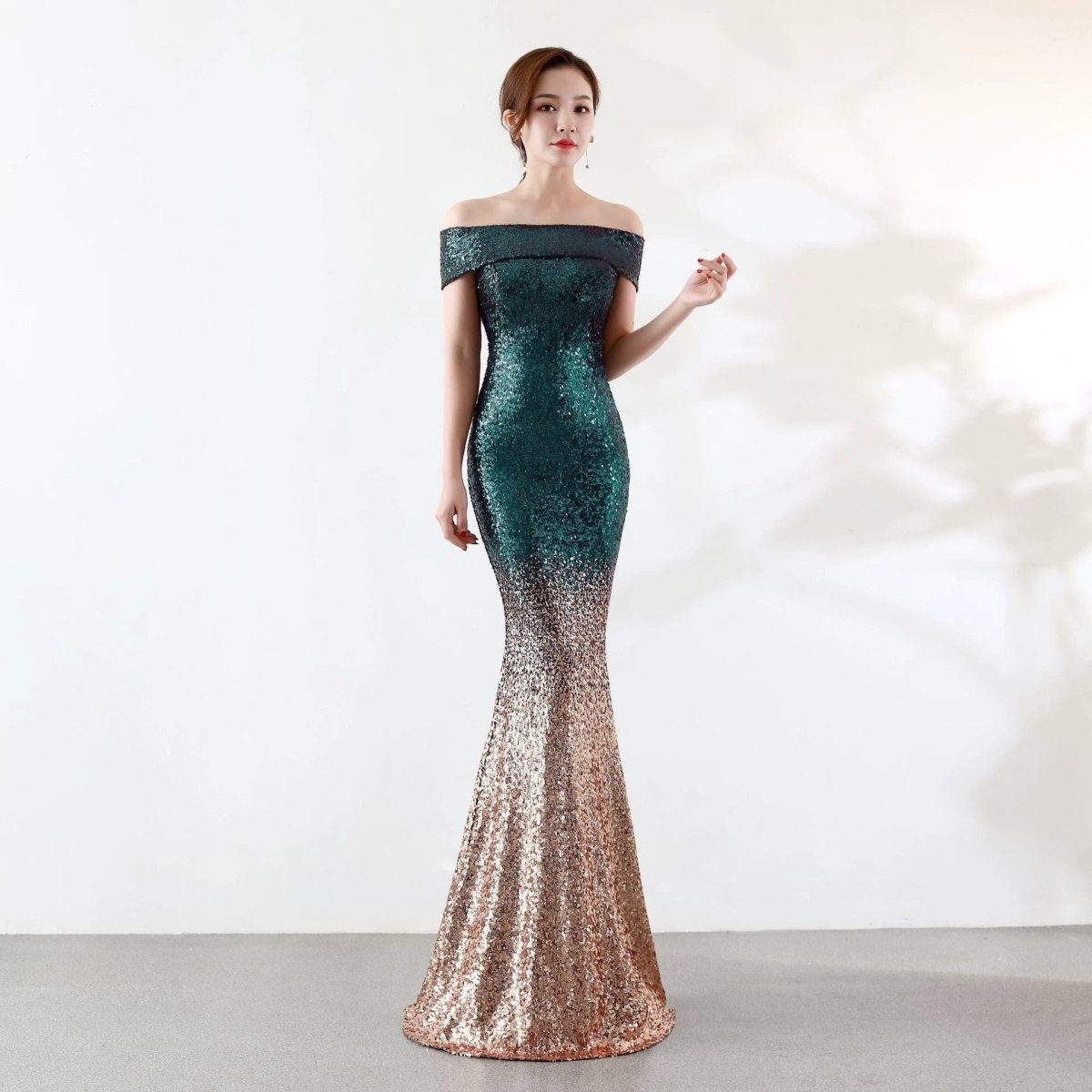 Birthday Party Dress Slimming Host Long Dress MANDOTOS