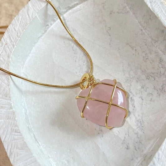Fashion Moonstone Necklace - Cartoon Princess Love Girl Jewelry - MANDOTOS