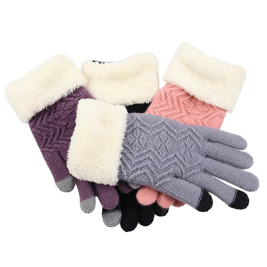 Winter knitted gloves MANDOTOS