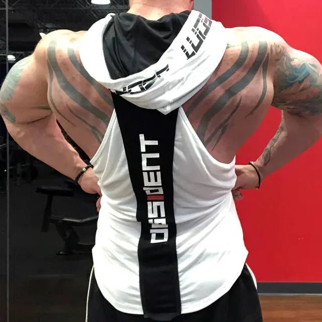 Men's Active Hooded Workout Tank - Breathable - MANDOTOS INTERNATIONAL