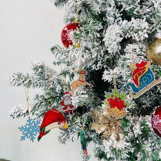 Mandotos Christmas Car Pendant Hanging Ornament for Car and Home Decoration Festive Holiday Decor - MANDOTOS